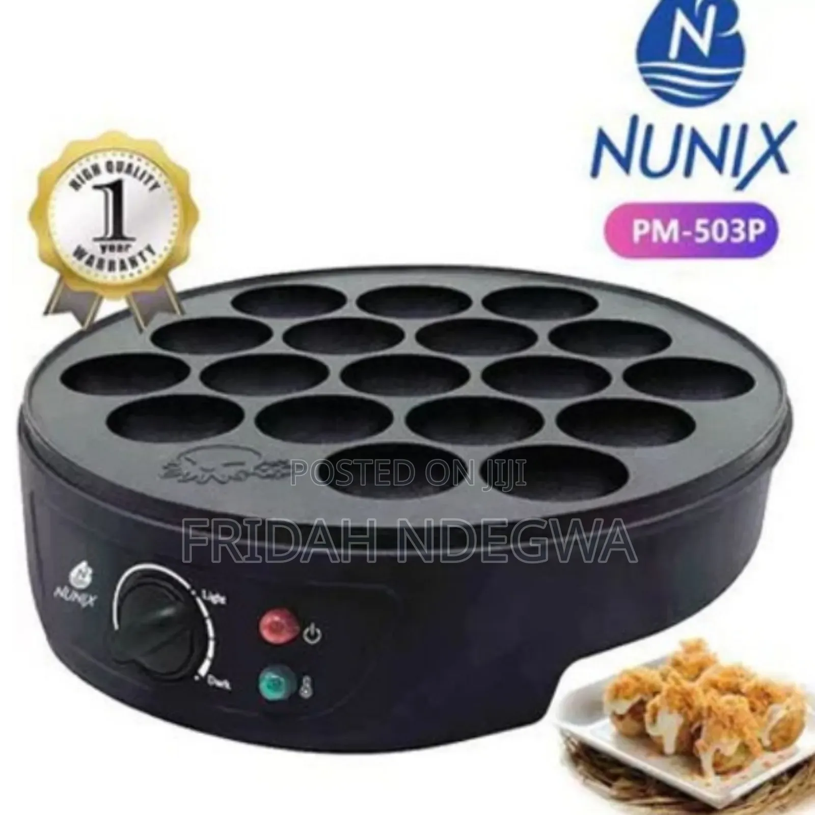 *Nunix Electric Popcake Maker or Vitumbua Maker*