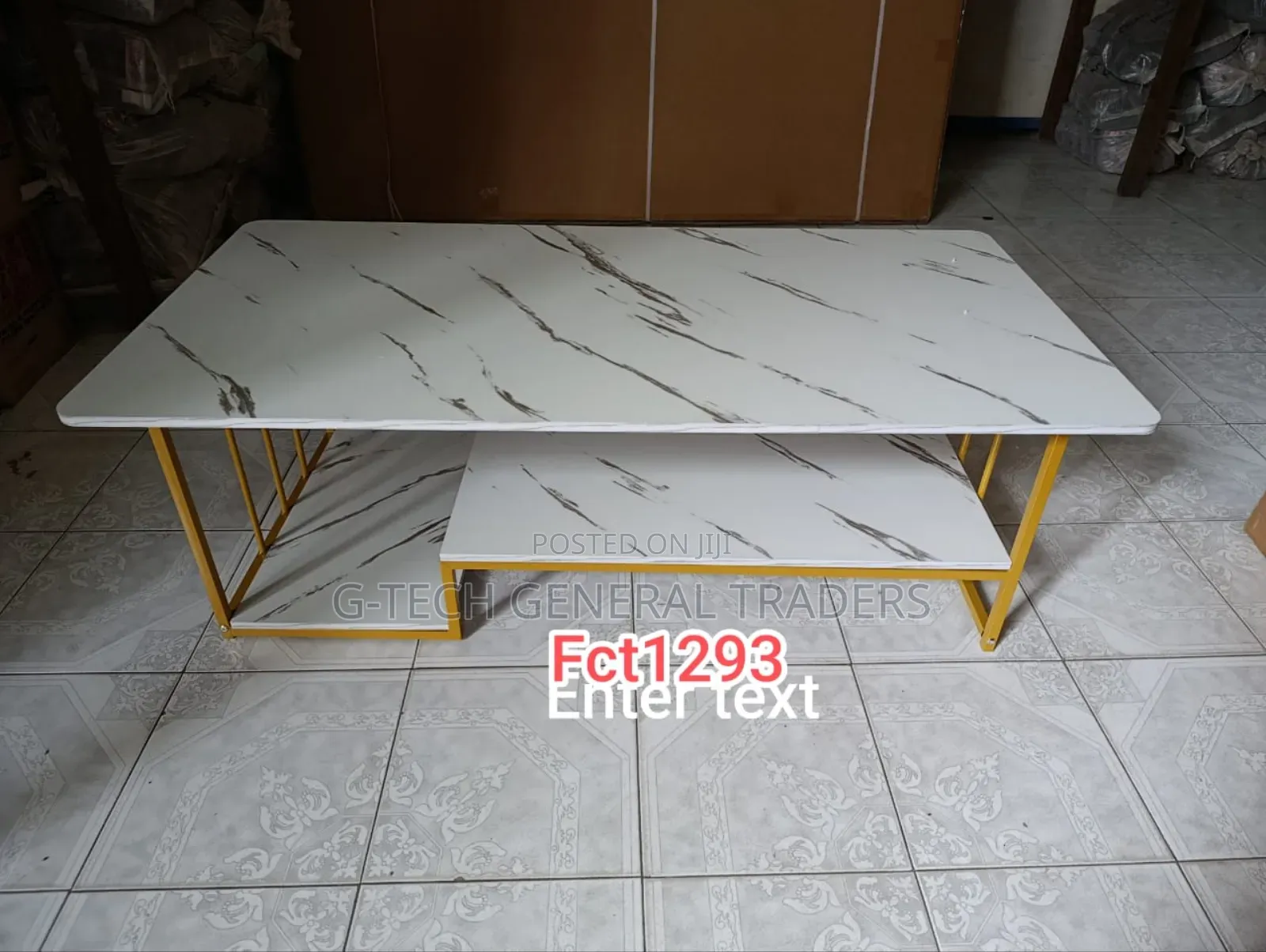 Executive White Marble Coffee Table Fct1293