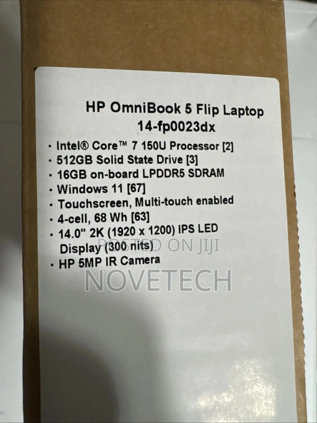 New Laptop HP OmniBook X Flip 14" 16GB Intel Core 7 SSD 512GB