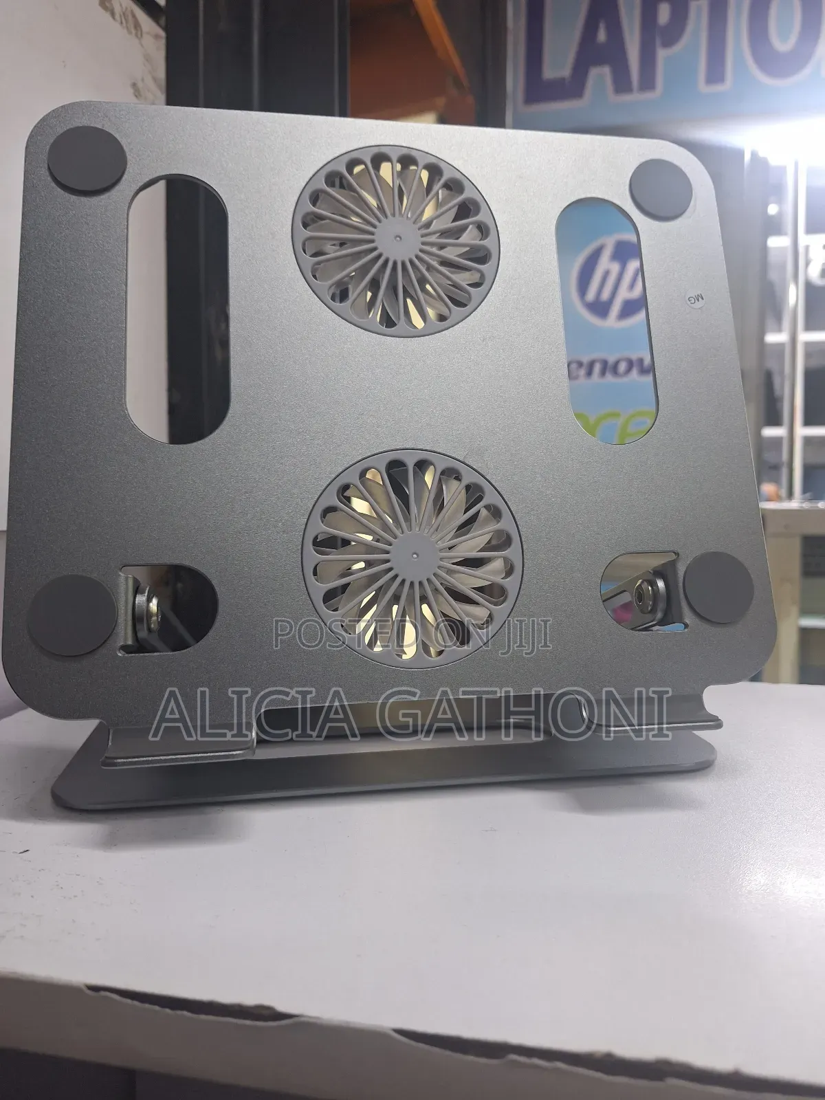 Rotational Two Fan Laptop Stand