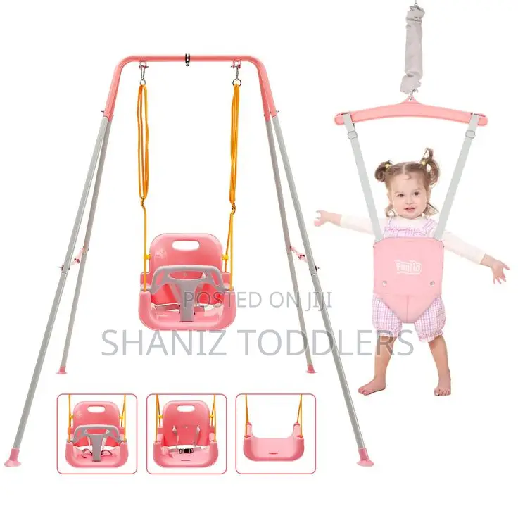 Kids Swing With Safety Belt – Indoor Outdoor Use