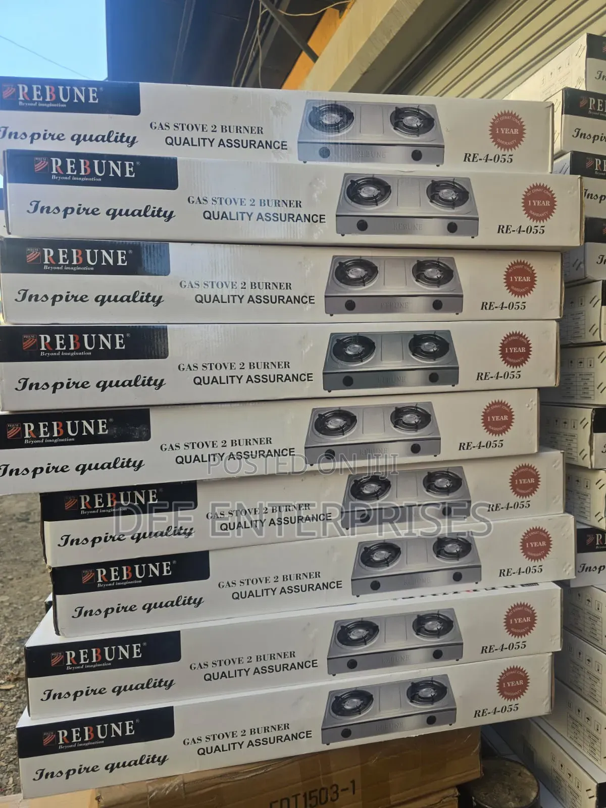 Rebune 2 Burner Gas Stove Cooker