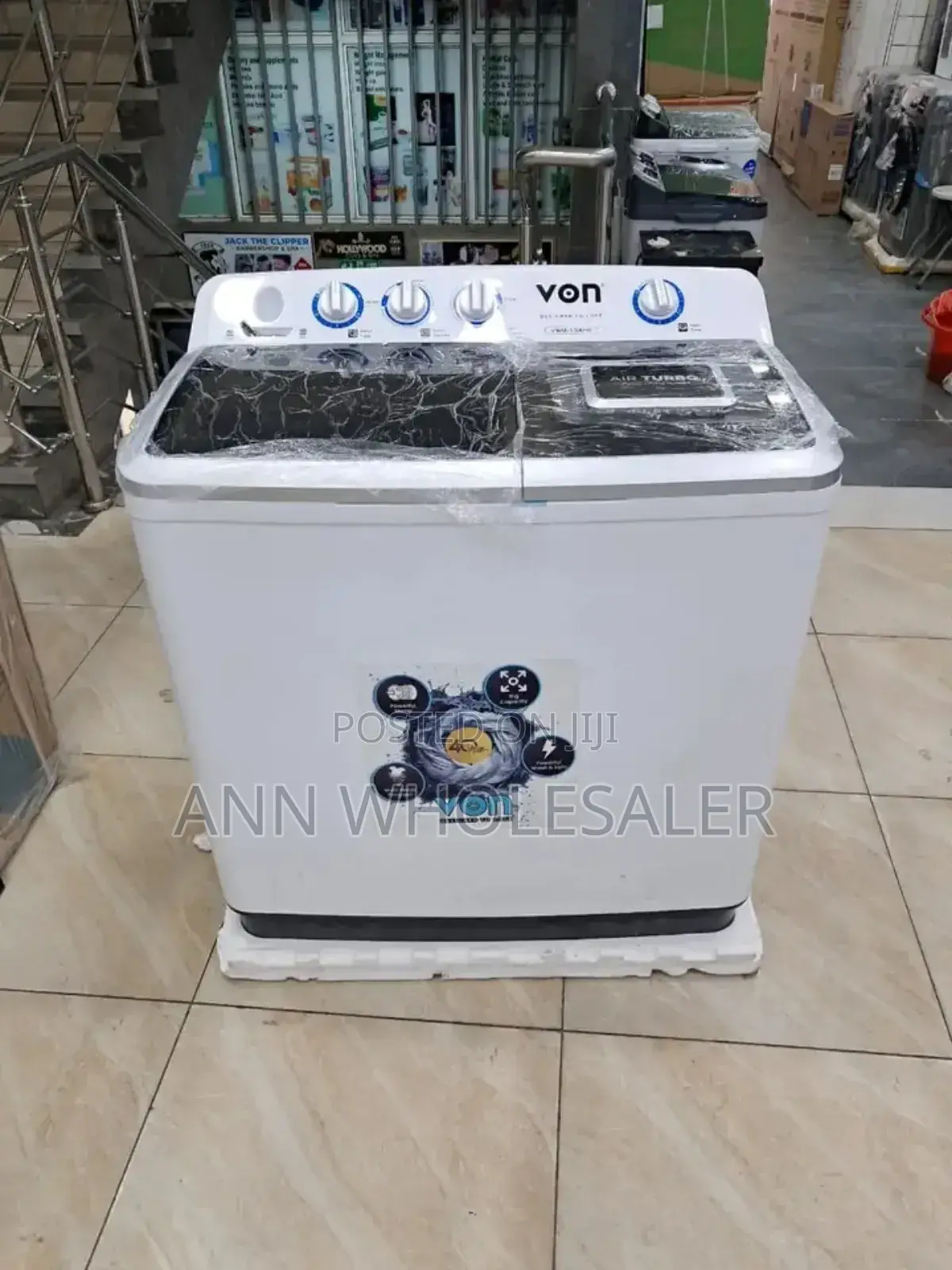 Semi Automatic Von 13kgs Washing Machine Wash And Spin