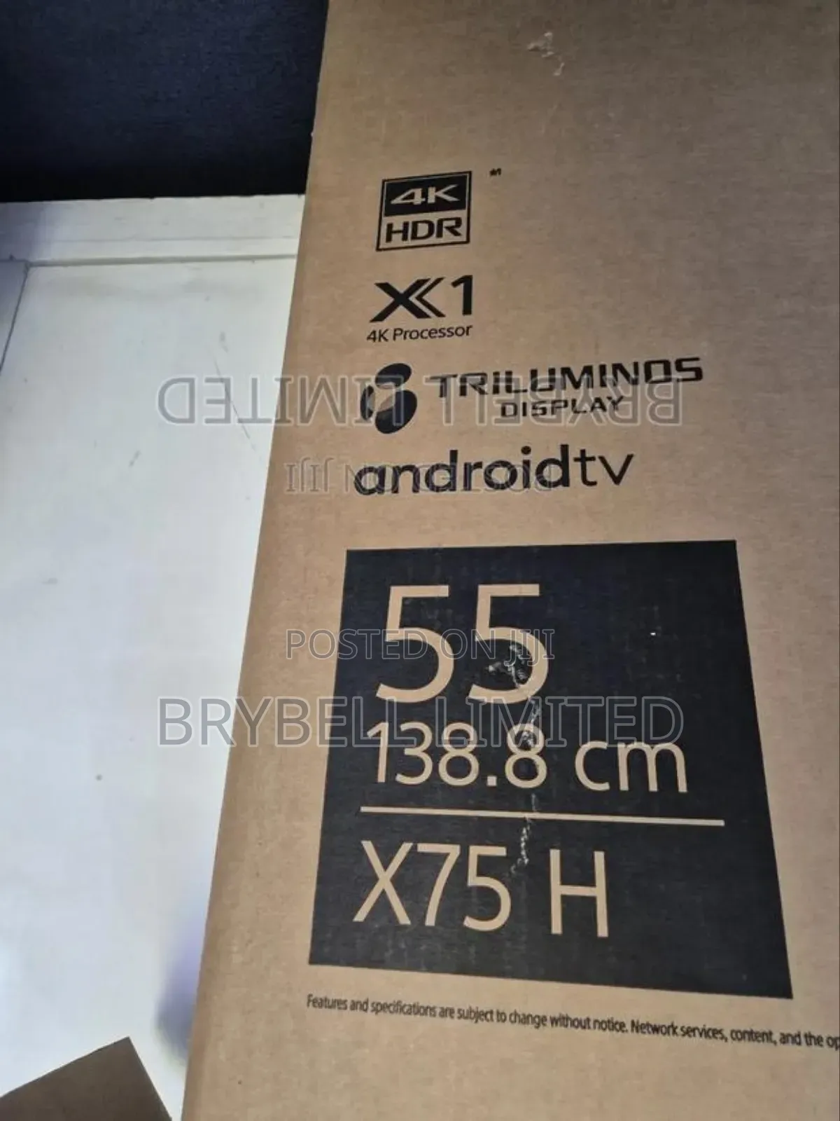 Sony Bravia 55" Android and Smart Tv,Slightly Used
