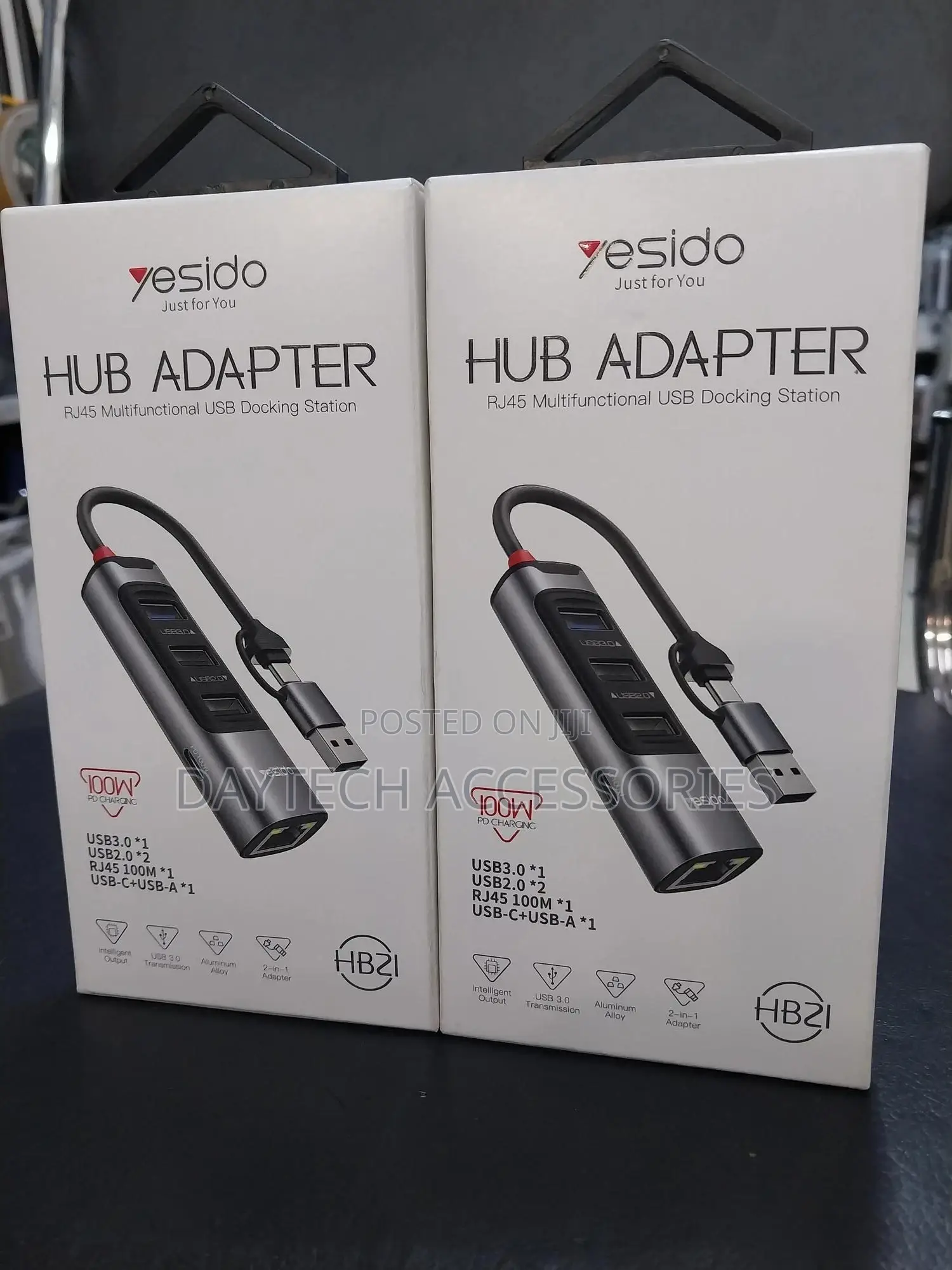 Premium Yesido Hb21 Aluminum Alloy Pd100w Type-C Hub Adapter