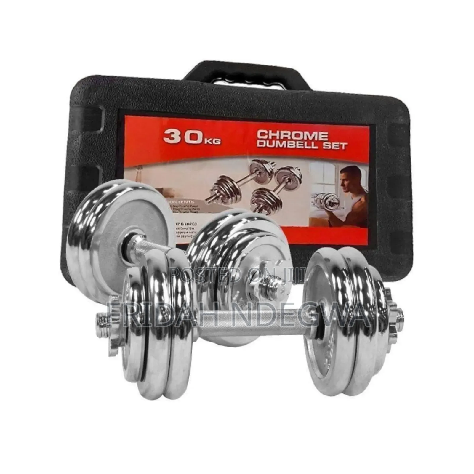 *Chrome Dumbells* 
*30kg (With Case) 