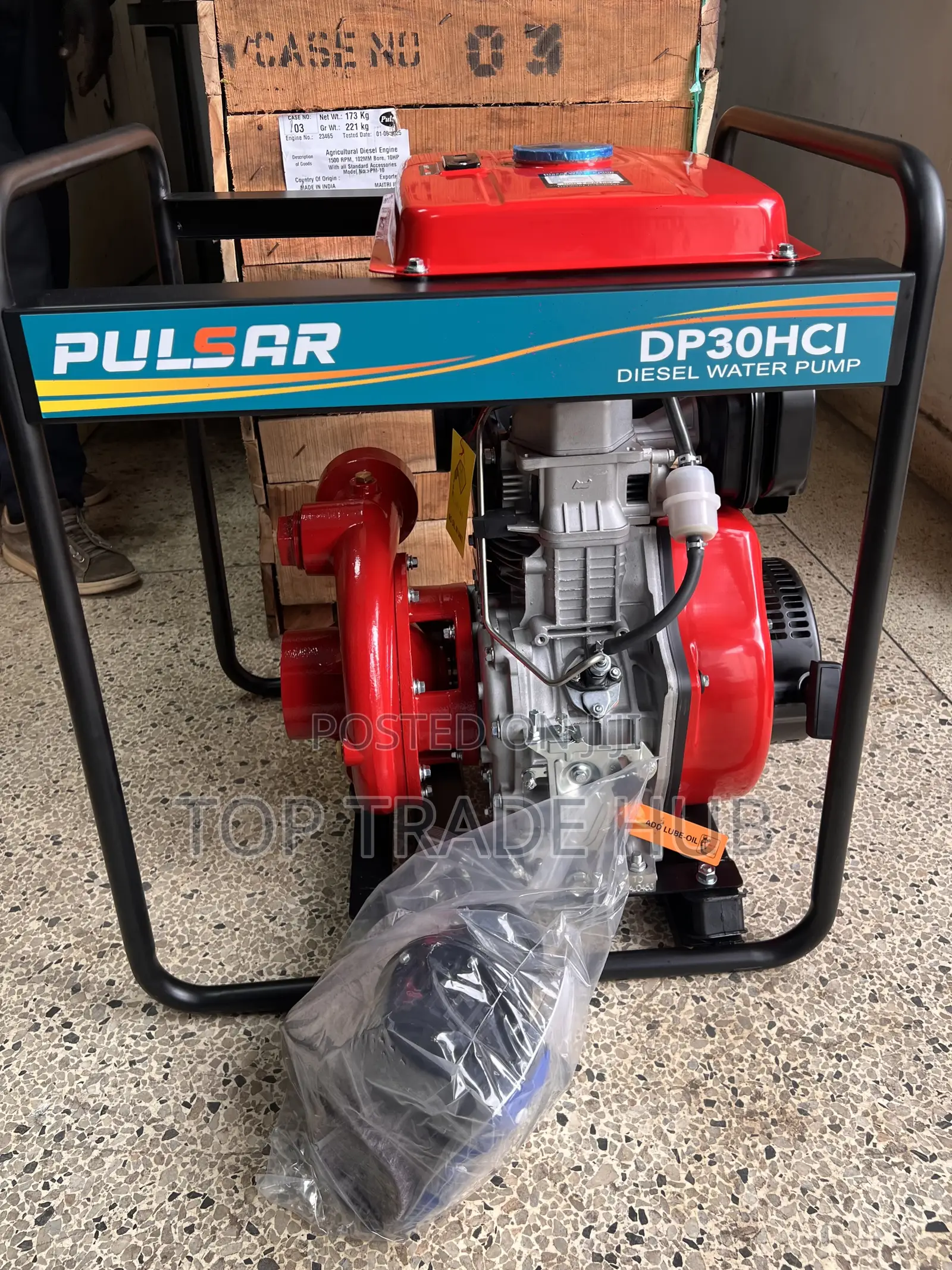 Heavy Duty Pulsar High Pressure Diesel Water Pump 3 Inch 15hp 95m Head