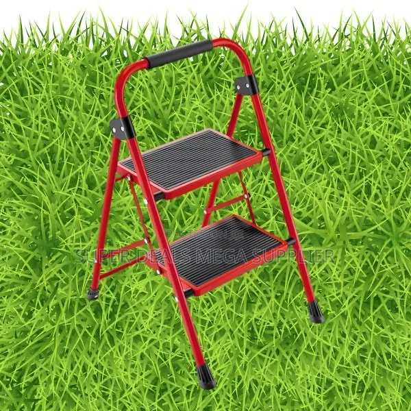 Foldable 2 Step Home Ladder | Wide Pedal, Anti-Slip, Easy Storage