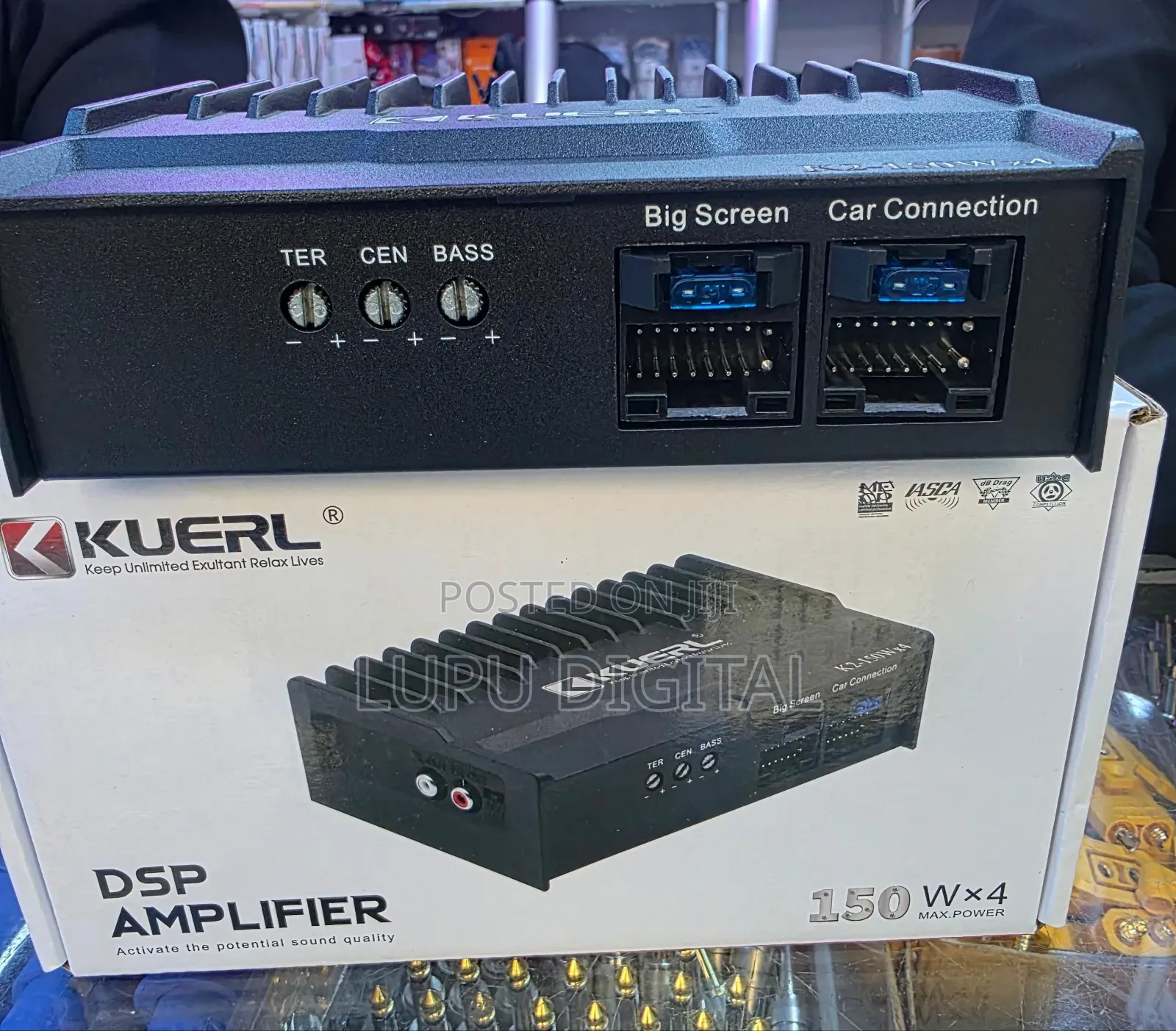 Kuerl 4 Channel Car Amplifier 45w×4 Android DSP Audio Power Amp