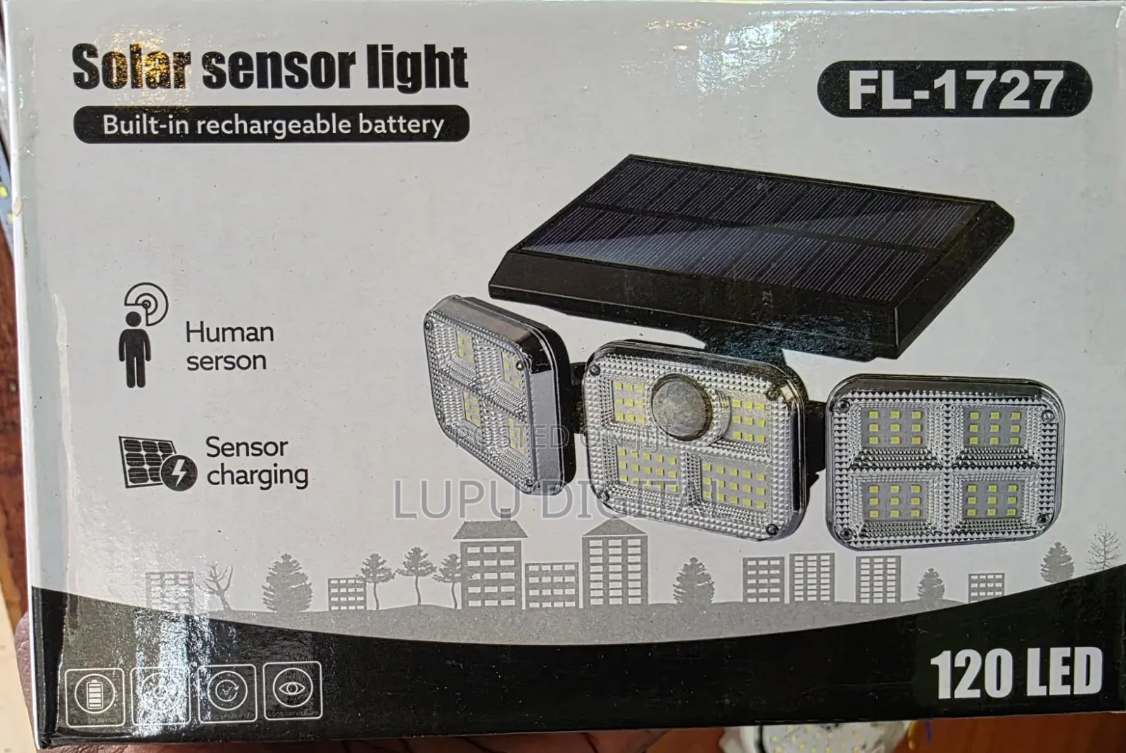 Solar Sensor Light 120 Led Motion Sensor Security Lamp With 3 Lighting