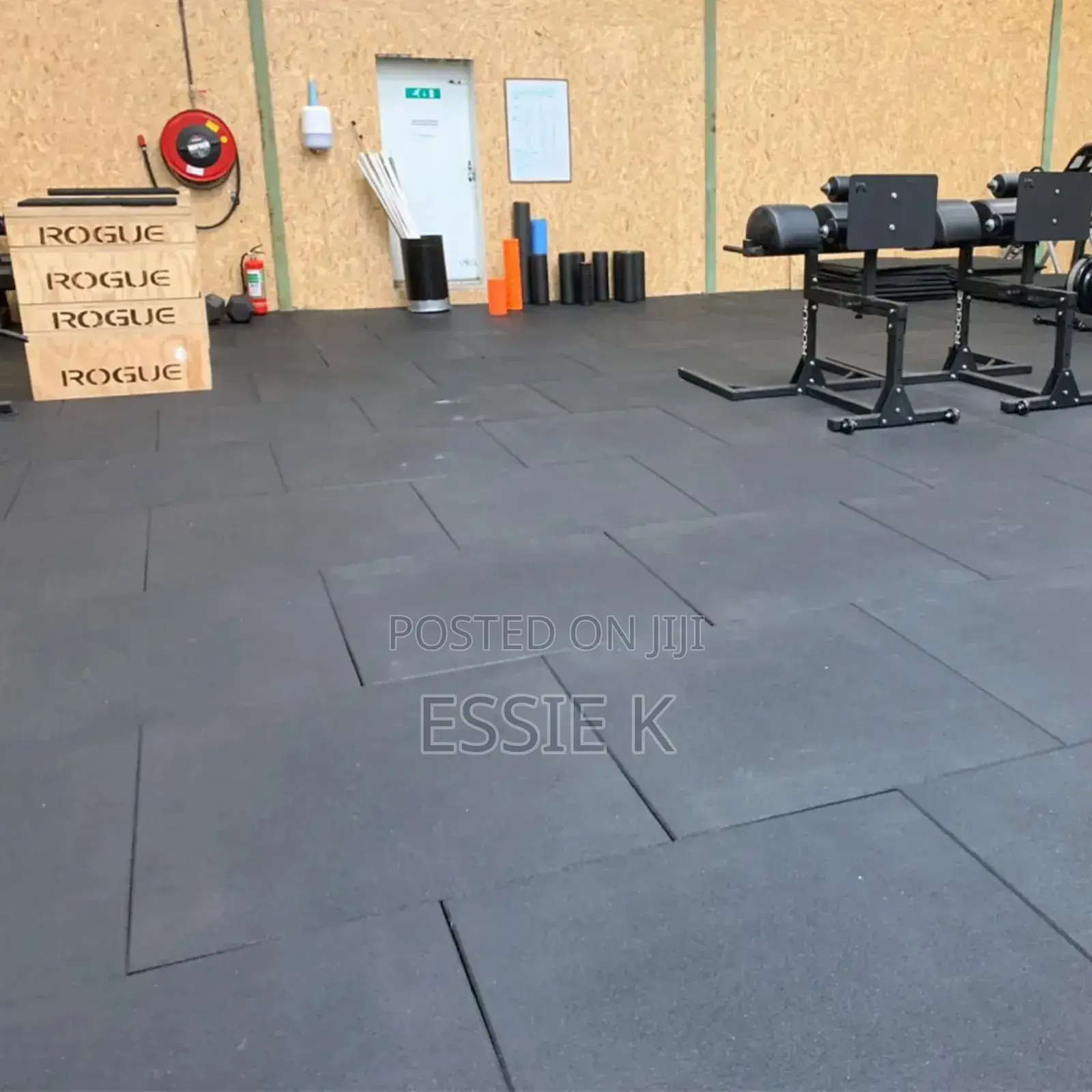 Commercial Rubber Flooring Tiles-1m ×1m. ×20mm