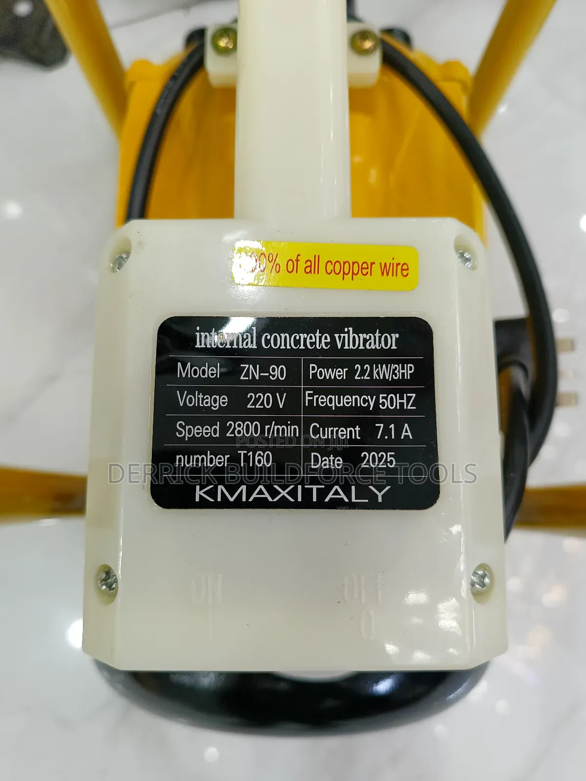 K-Max Italy Electric Concrete Vibrator With Poker