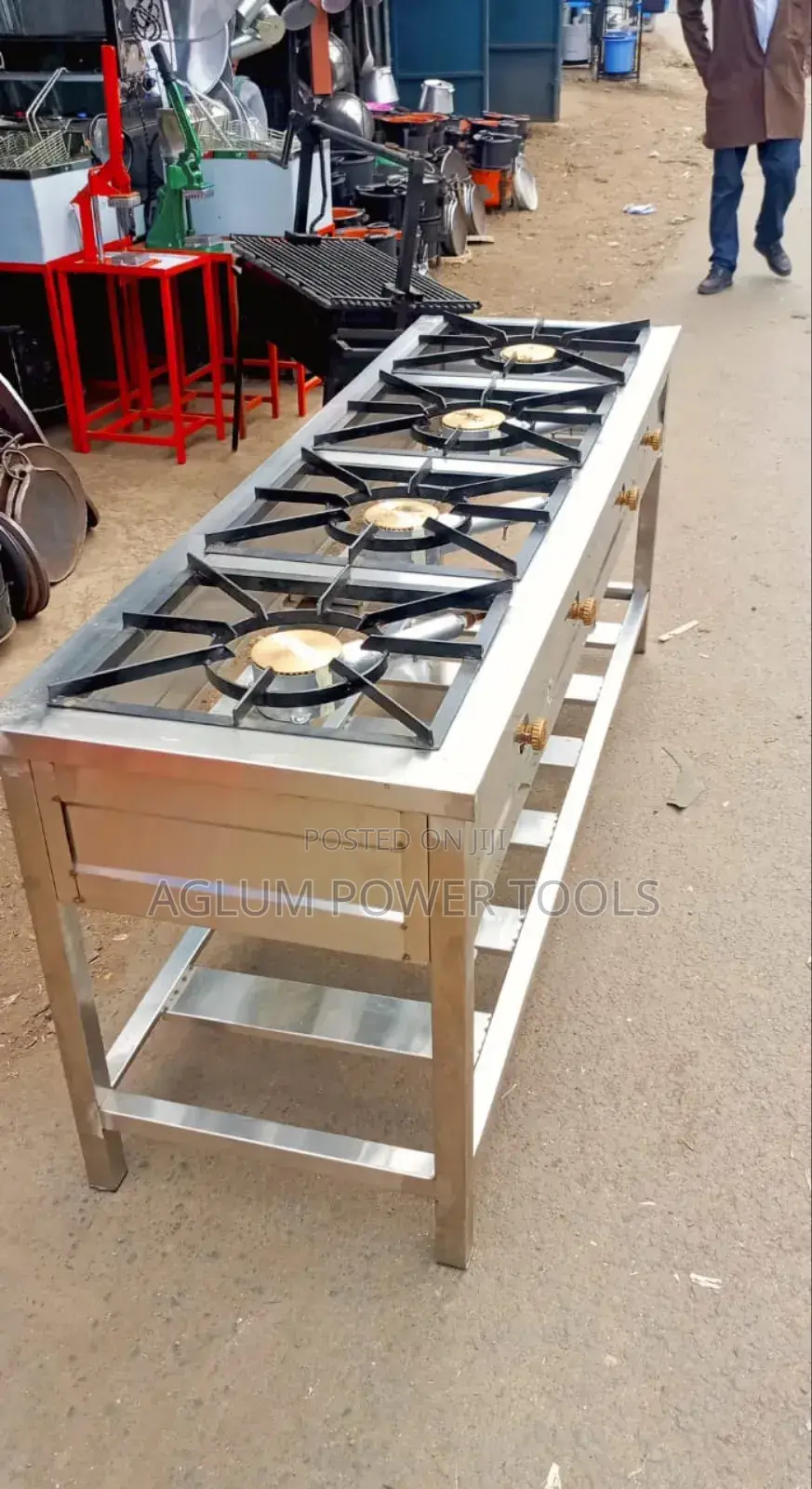 High Pressure 4 Burner Comes With High Pressure Regulator