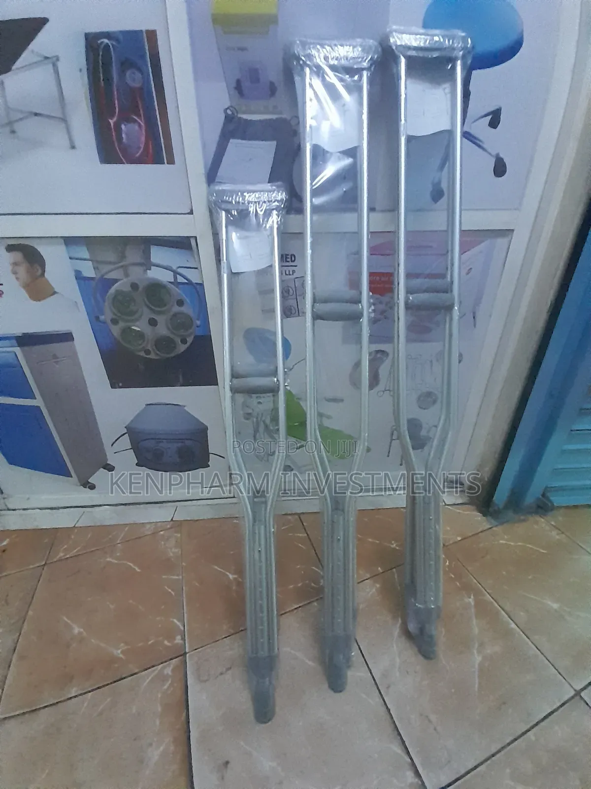 Under-arm Crutches Adult Height Adjustable, Axillary Crutches