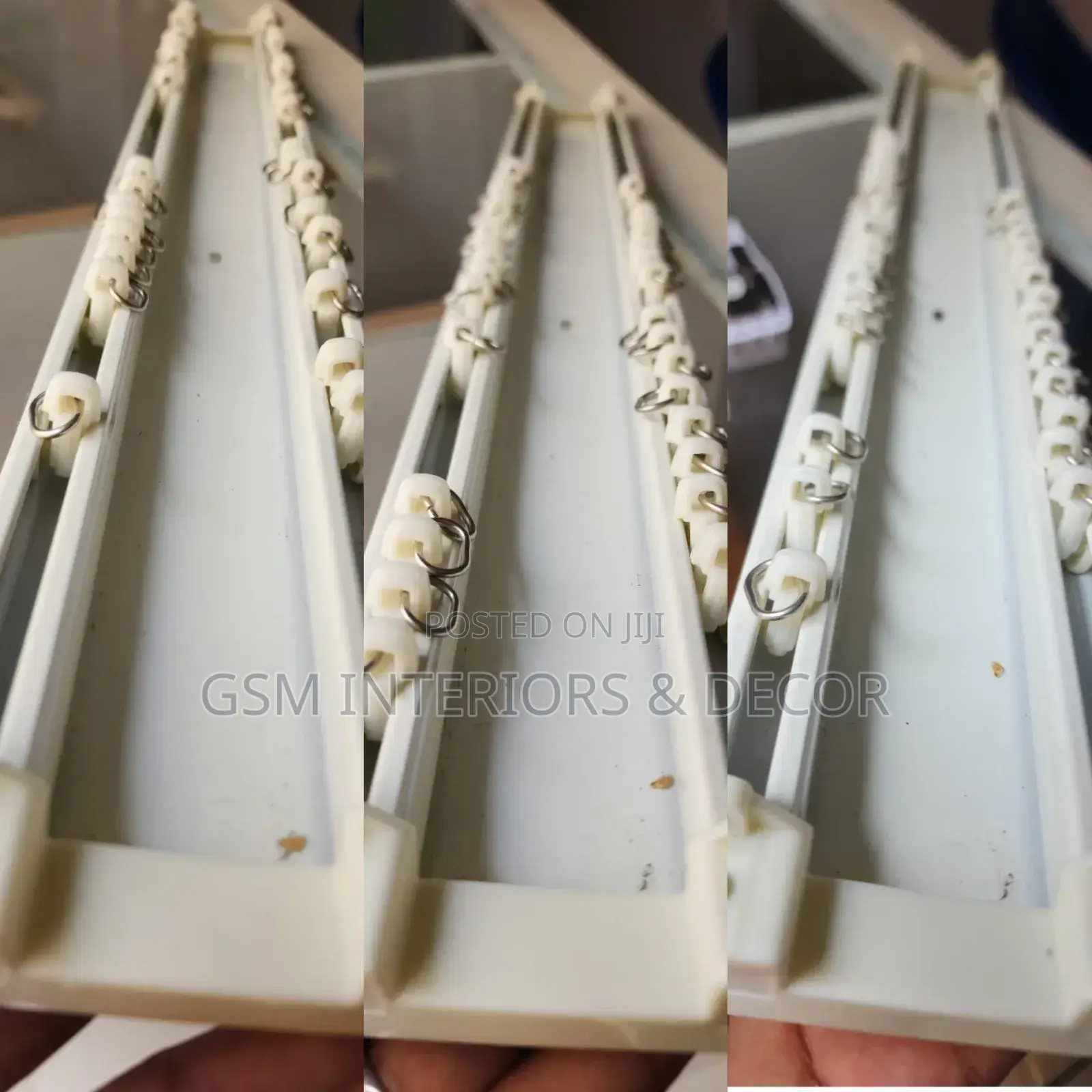 Double Channel Aluminium Curtain Rails With Double Runners