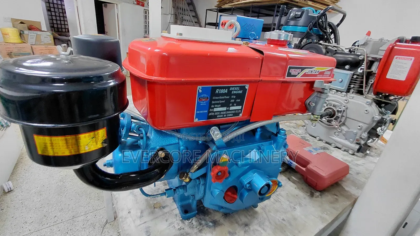 Jintan 10hp Water-Cooled Diesel Engine Manual Start.