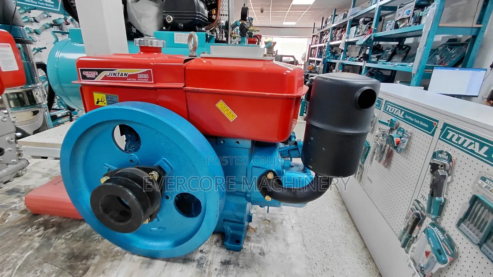 Jintan 10hp Water-Cooled Diesel Engine Manual Start.