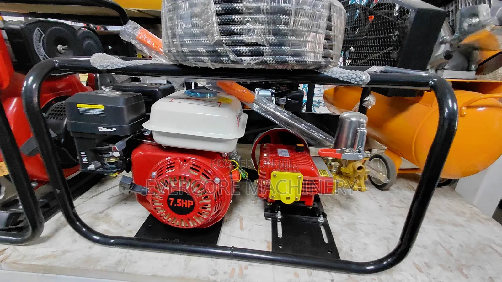 Commercial Trolley Sprayer Gasoline Powered With 50m Delivery Hose.