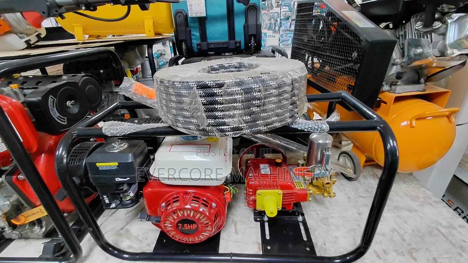 Commercial Trolley Sprayer Gasoline Powered With 50m Delivery Hose.