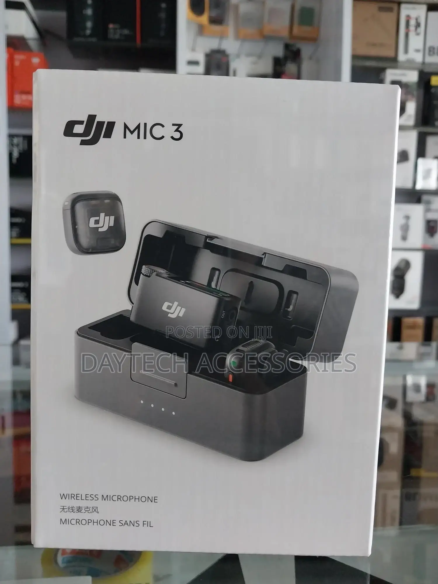 Dji Mic 3 (2 Tx + 1 Rx + Charging Case) Mic for iPhone/Camera/Android