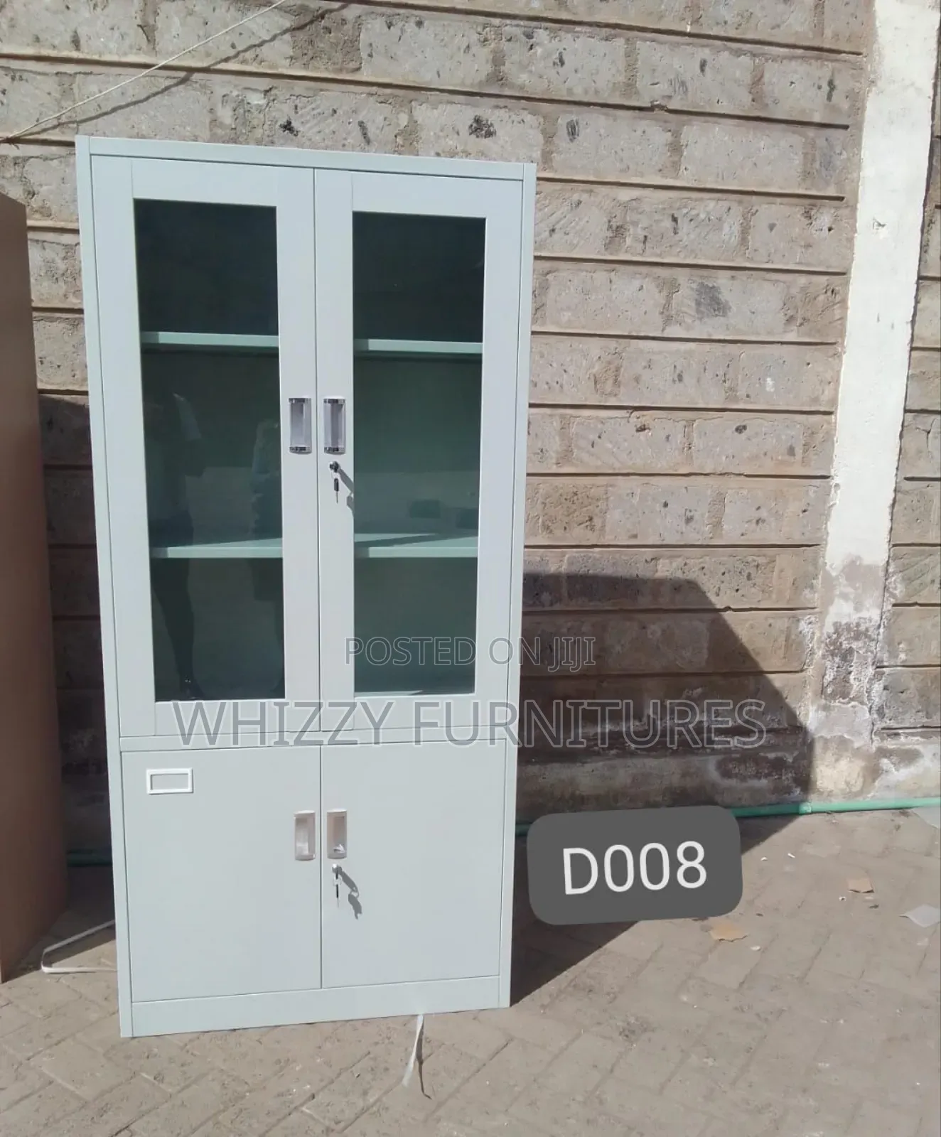 Two-Door Metallic Office Filing Cabinet