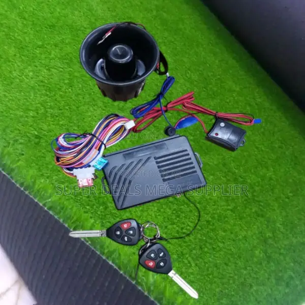 Universal Vehicle Security Alarm System Kit With Flip Key Remote