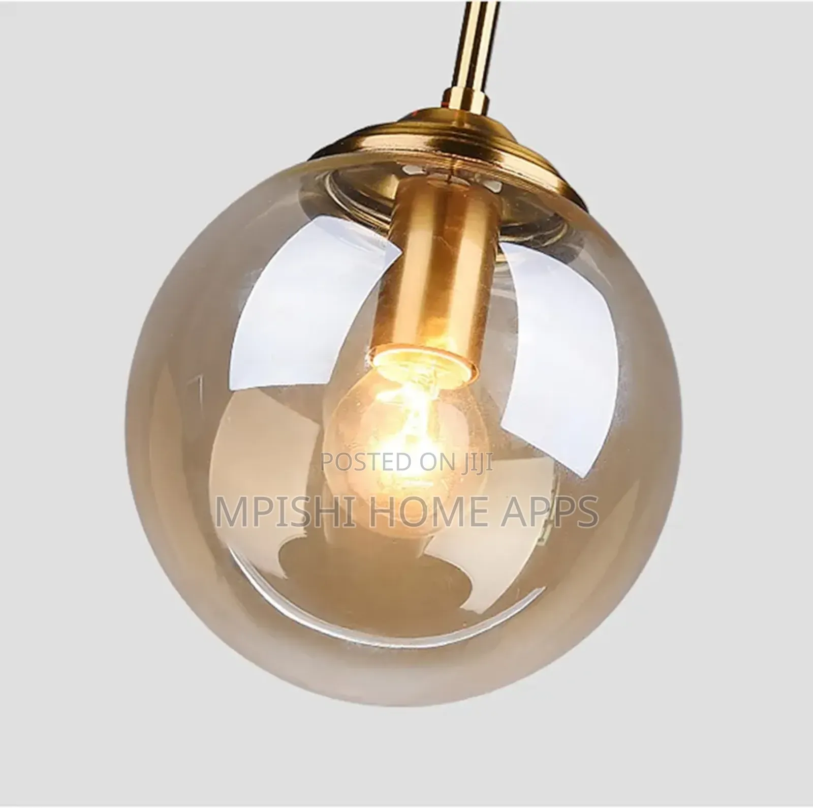 3 in 1 Minimalist Glass Globe Hanging Ceiling Pendant Light