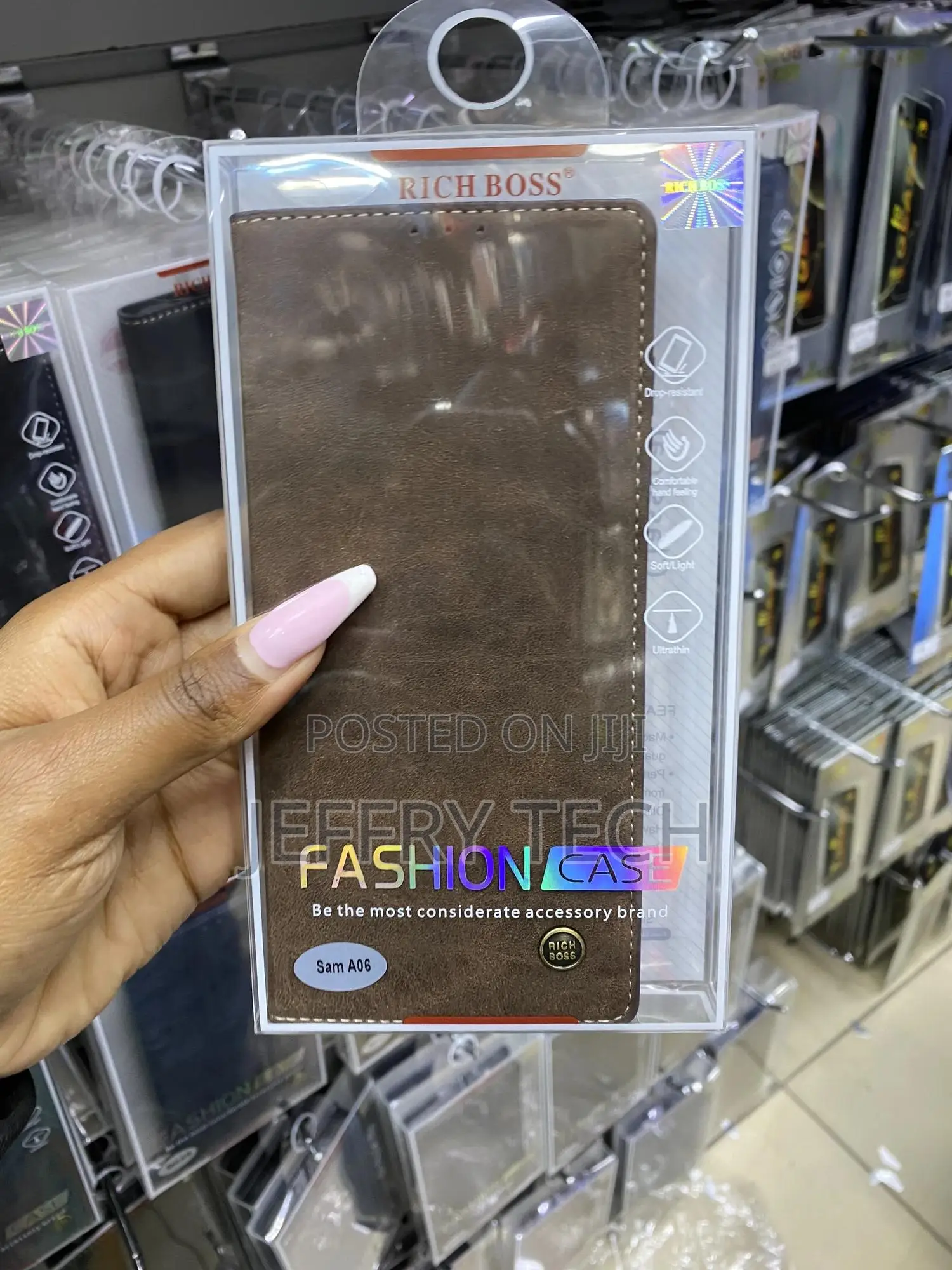 Nwnki Samsung Galaxy A06 Case Leather Wallet Book Flip