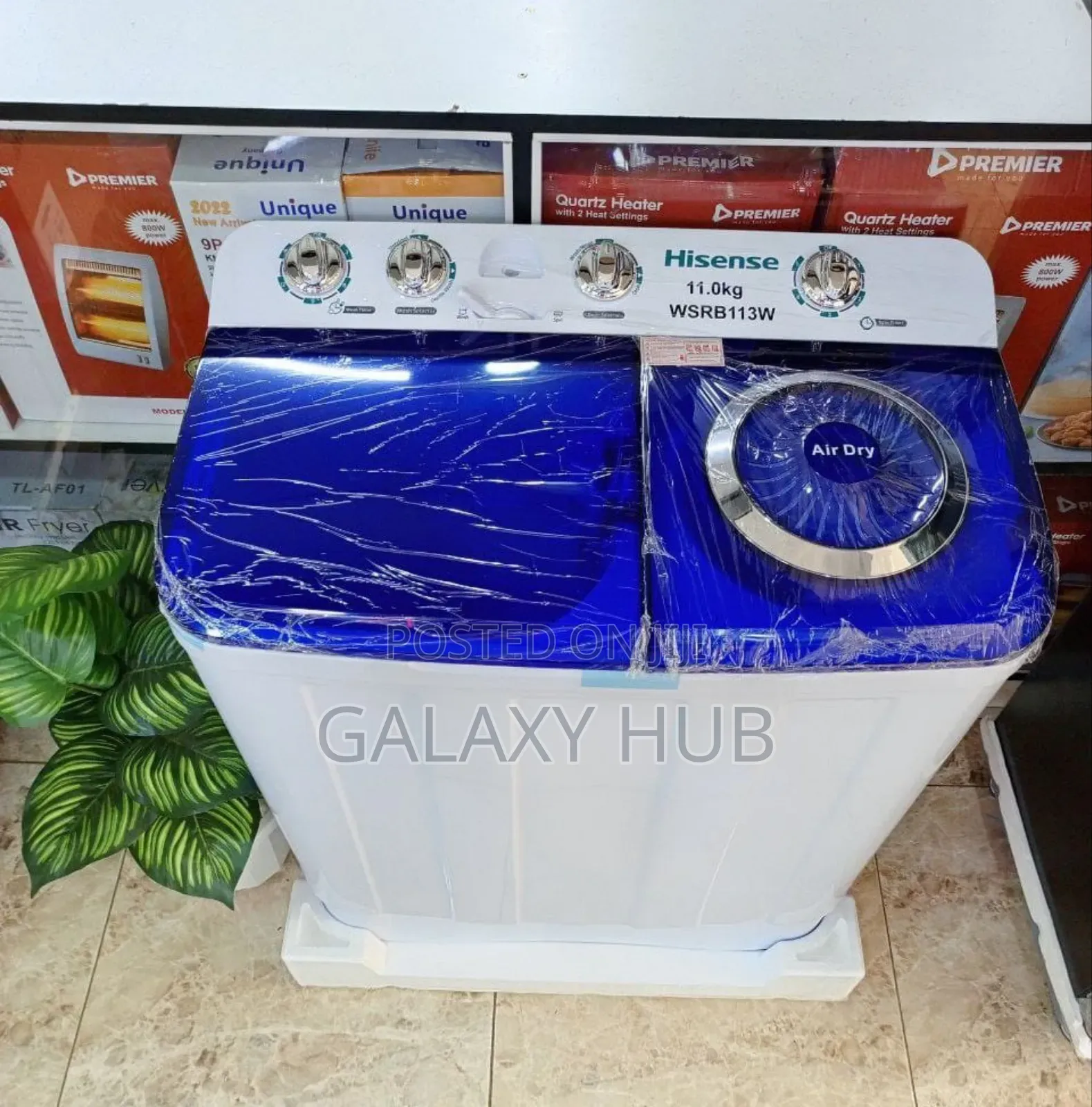 Hisense Twin Tub Top Load Semi Automatic Washing Machines 7.5kgs
