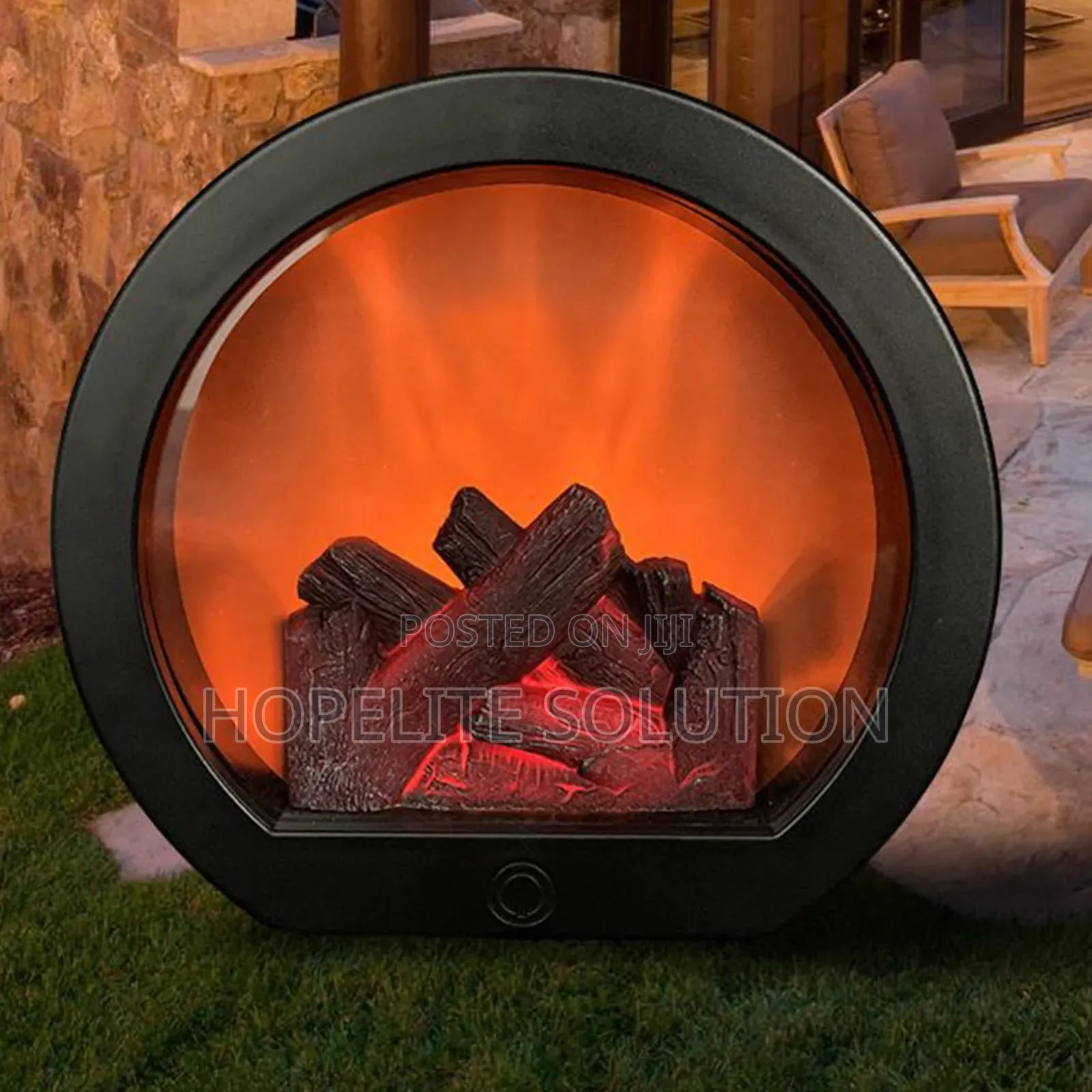 European Fireplace Lamp