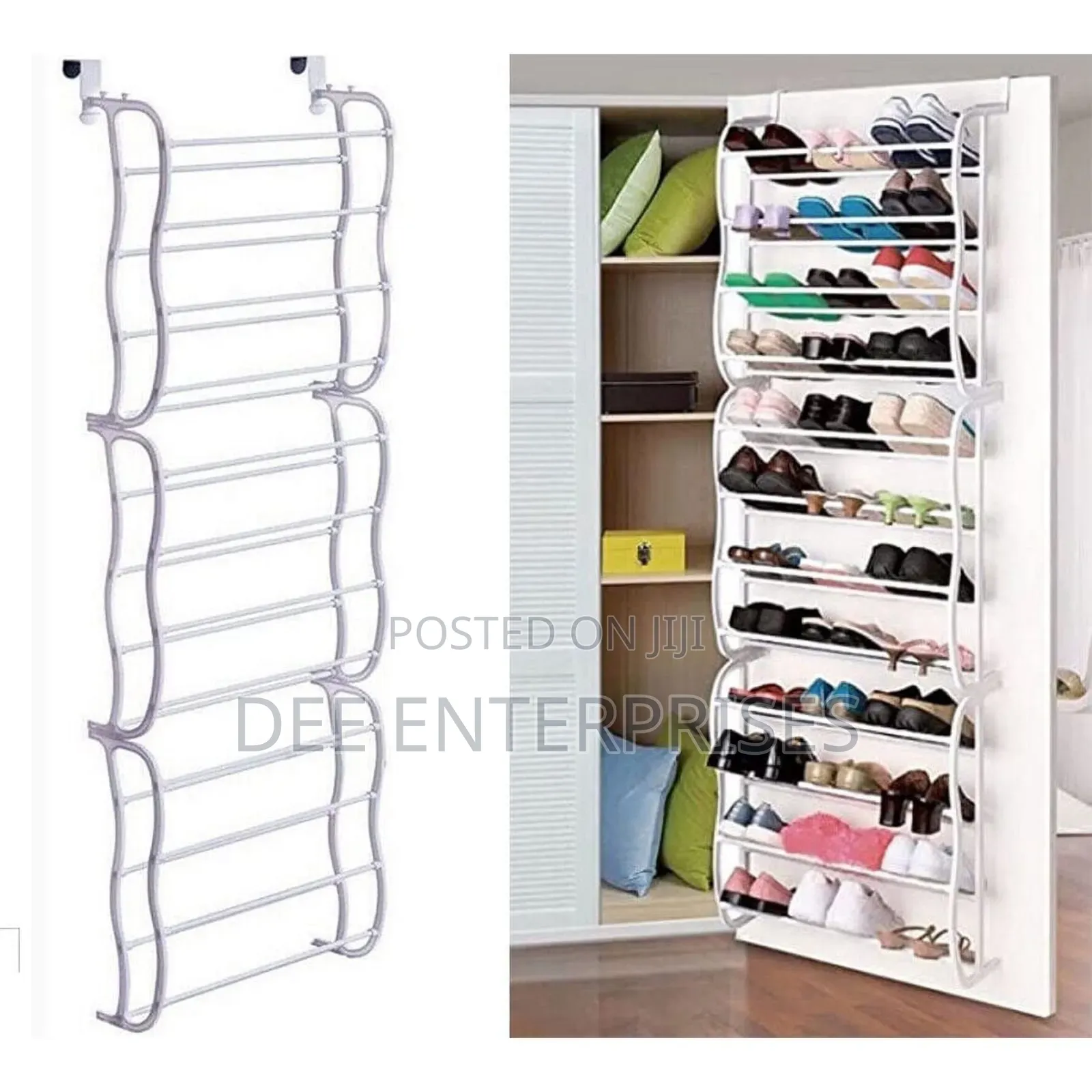 Over the Door Metalic Shoerack