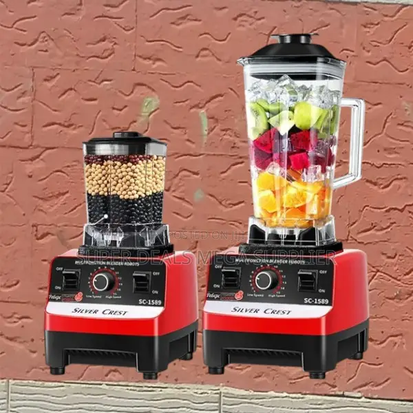 Easy to Clean 2 in 1 Silvercrest Double Jug Heavyduty Electric Blender