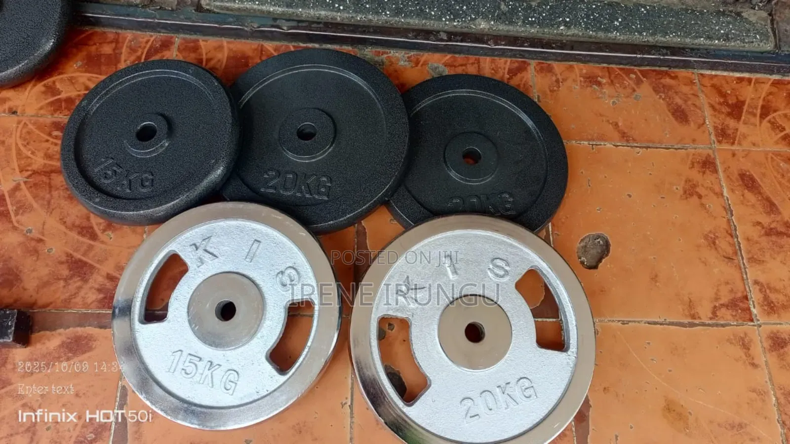 15kgs Cast Iron Weights Plates Available
