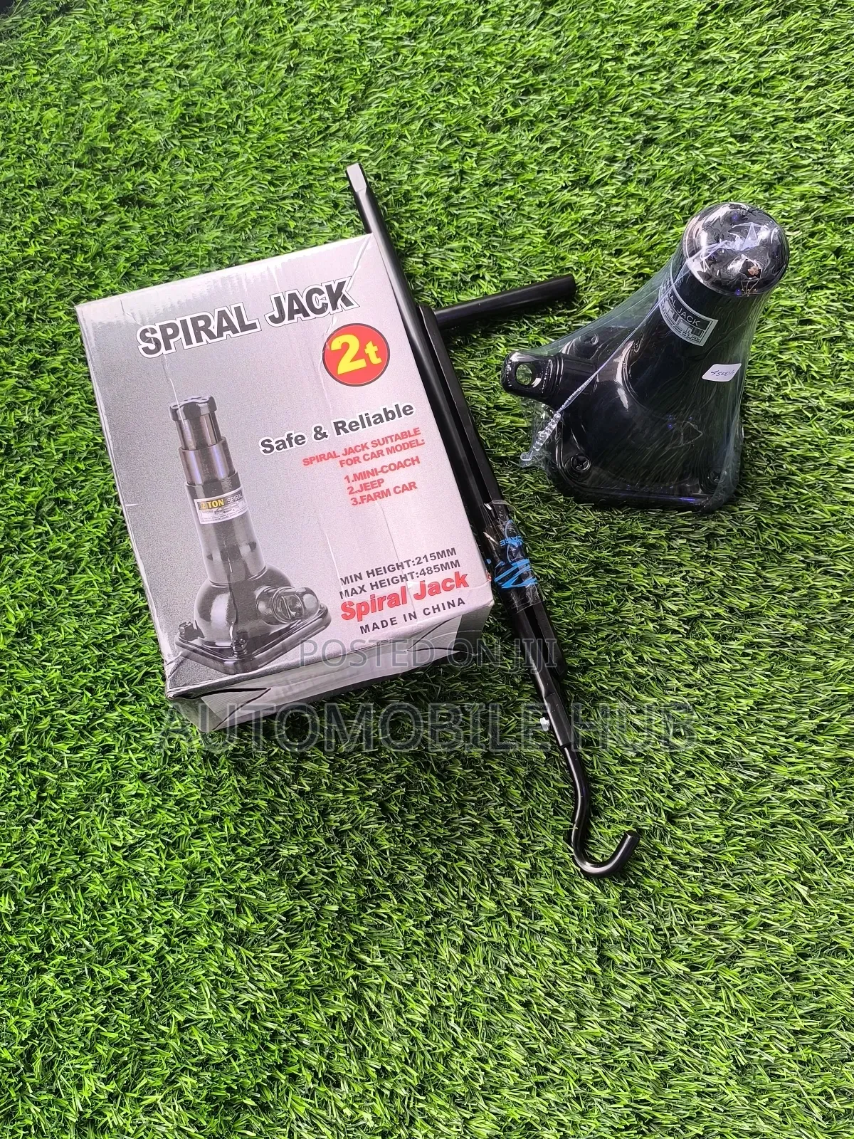 2ton Spiral Jack - Car Spiral Jack Black/Red