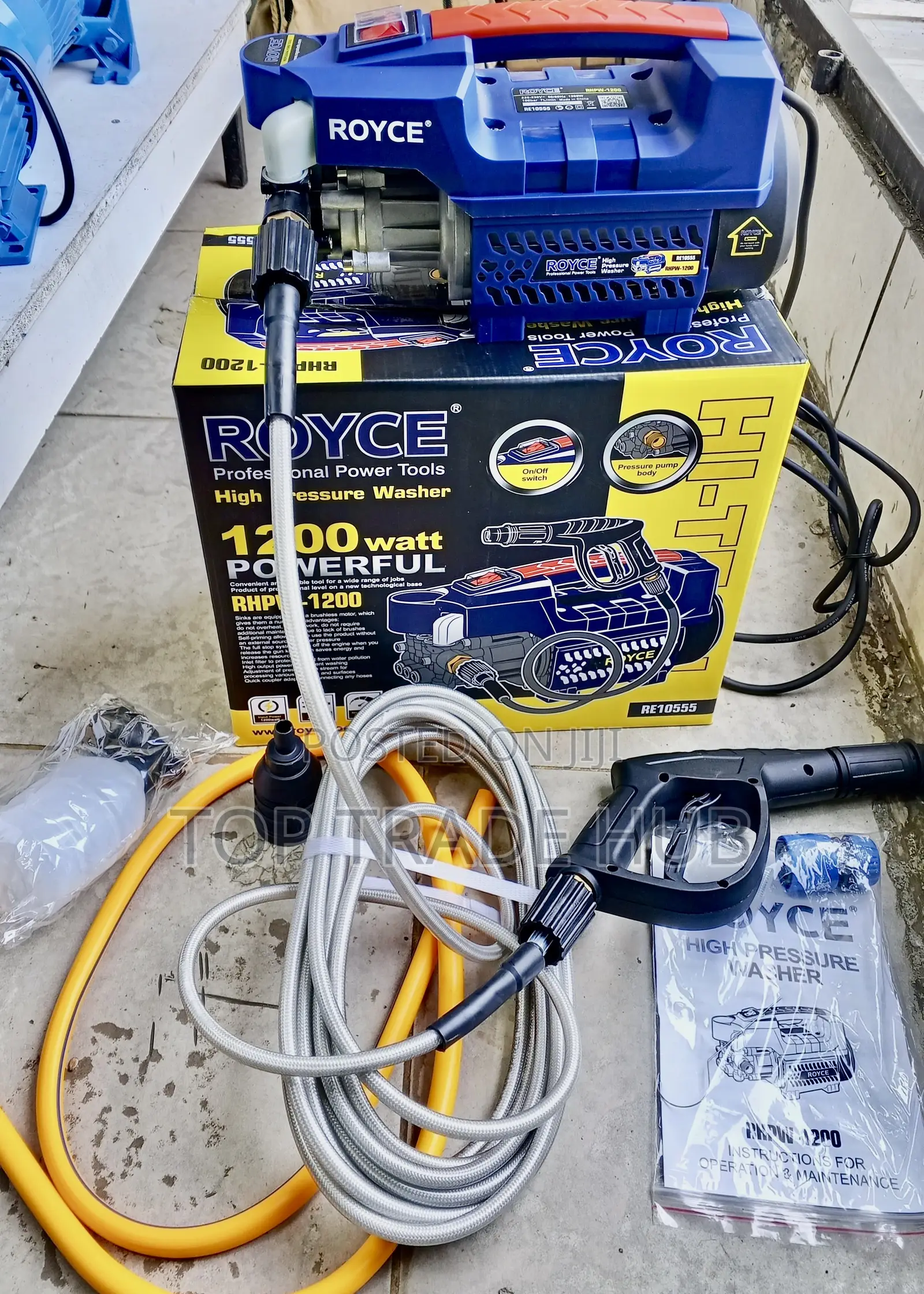 Royce Electric High Pressure Washer 1200w 100bar Brushless Motor