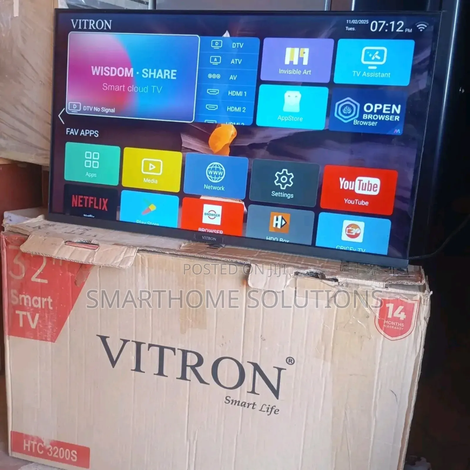 Vitron 32-inch Smart Tv Android Tv Bluetooth Connection