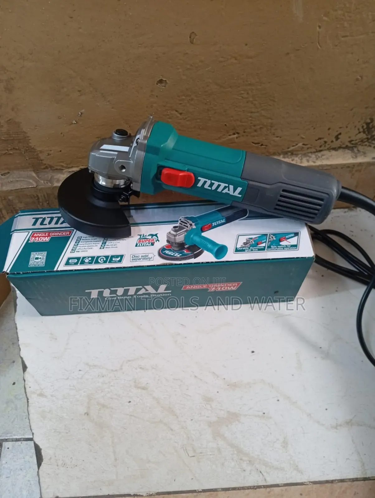 New Powerful Total Angle Grinder 710 Watts 4.5 Inches Free Disc