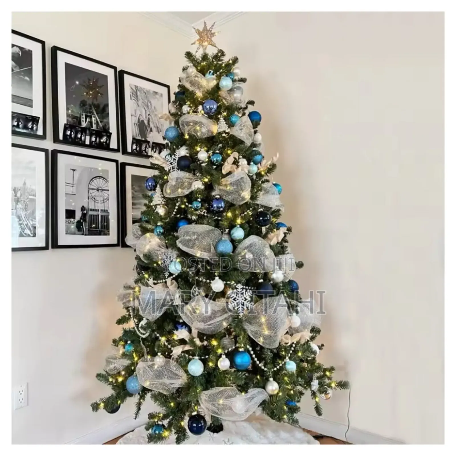 Christmas Ribbon Tree Decoration Mesh Tulle Roll Fabric