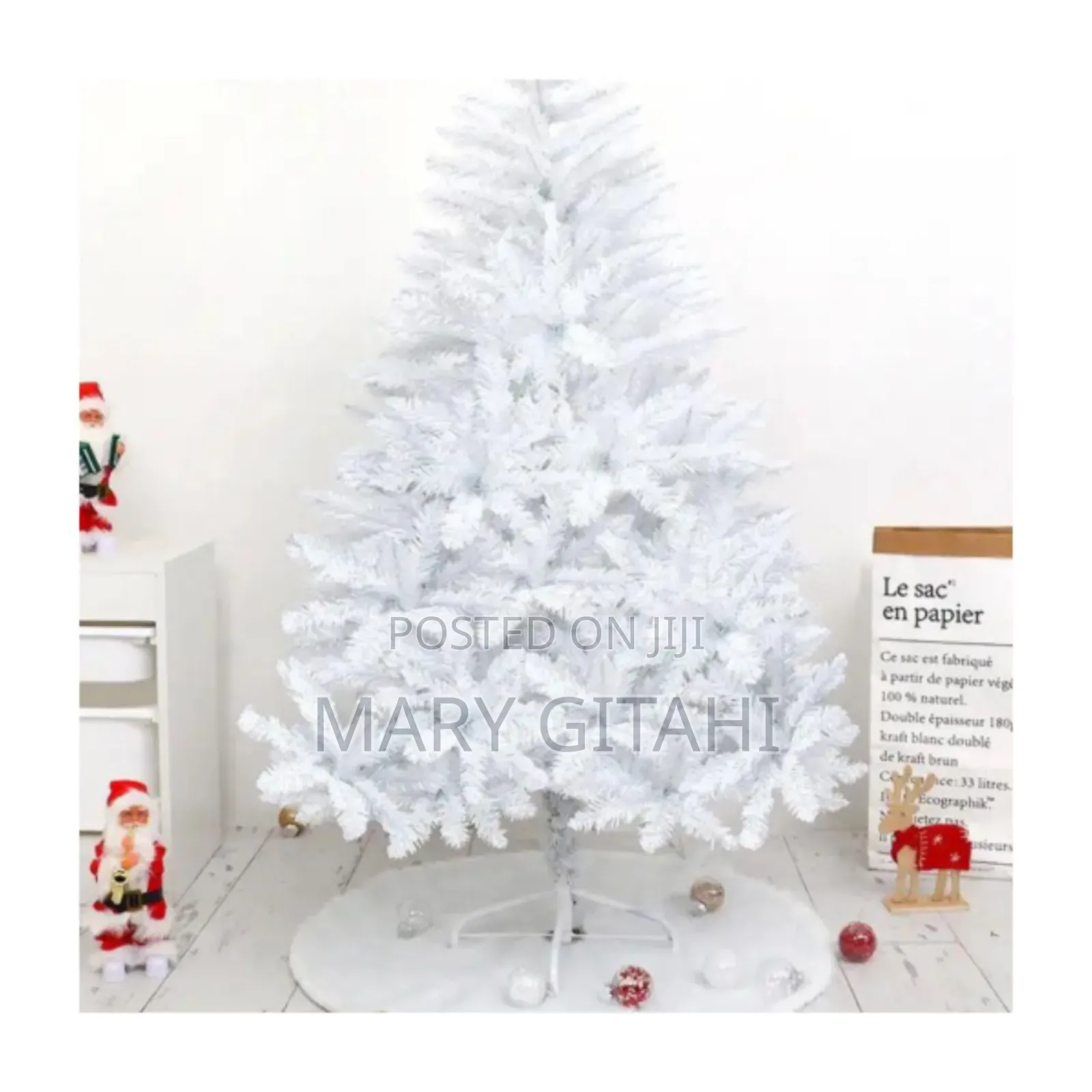 Size:1.8meters (6ft)White Christmas Tree*