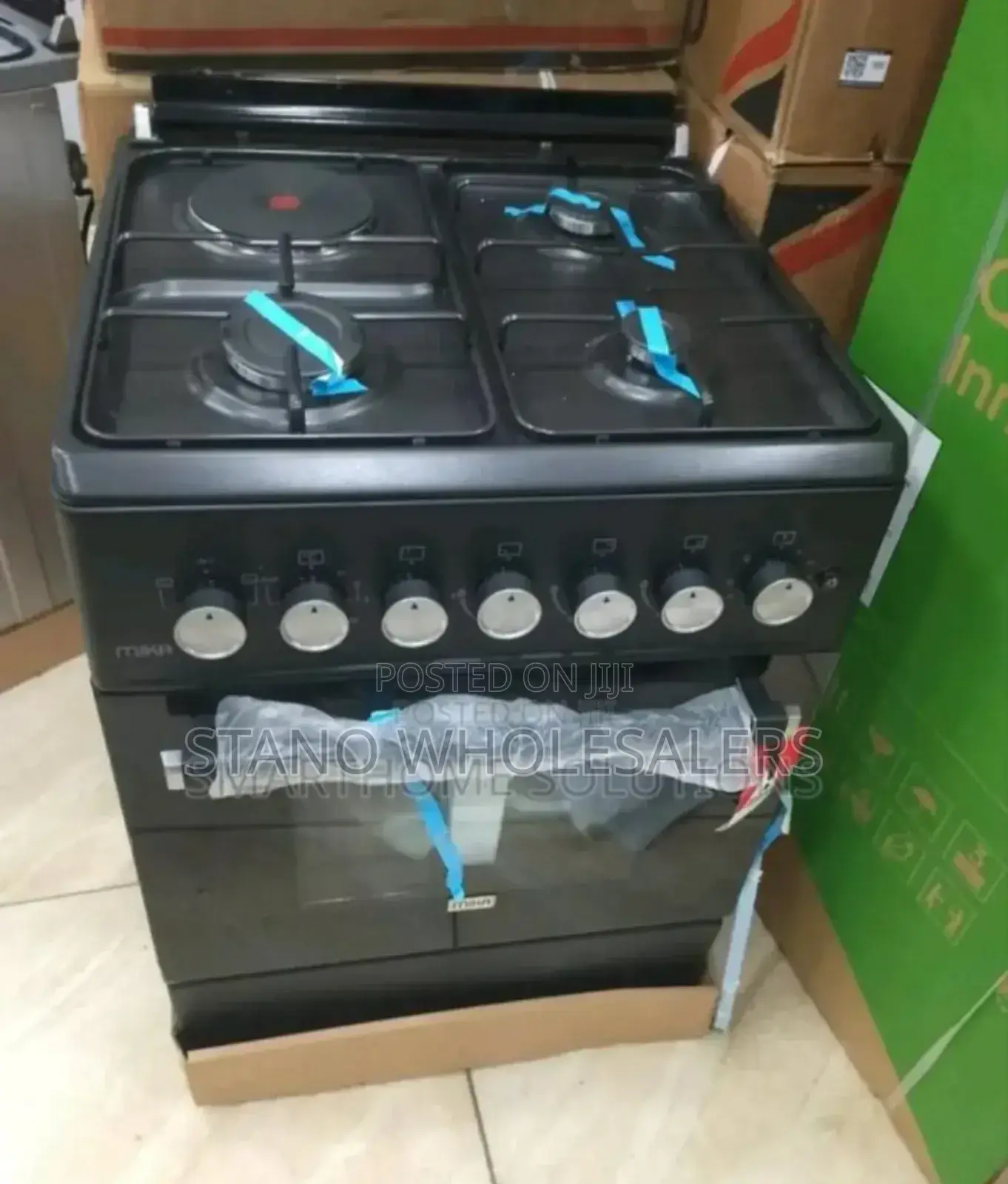 Electric Oven. Mika 58by58 Standing Cooker. 3+1