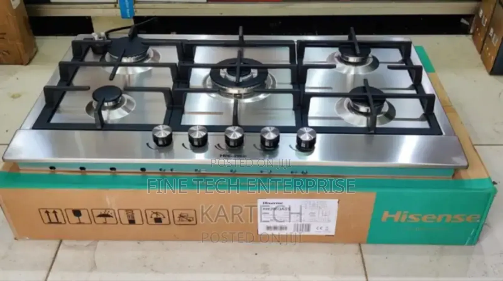 Hisense,5 Burner Inbuilt Hob Cooker