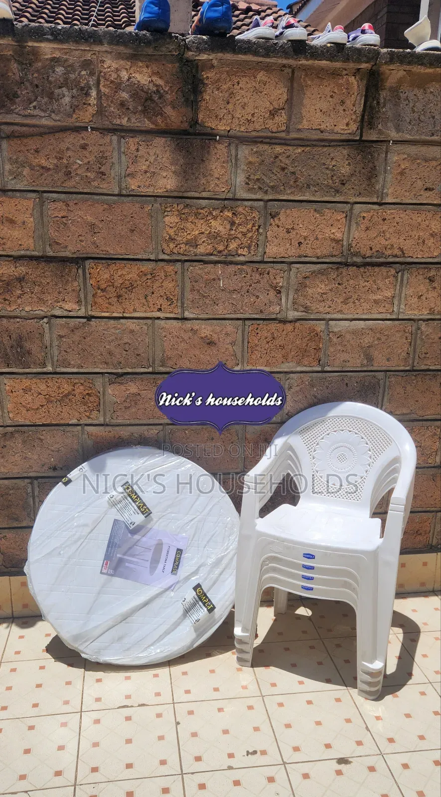 Plastic Table and Plastic Chairs