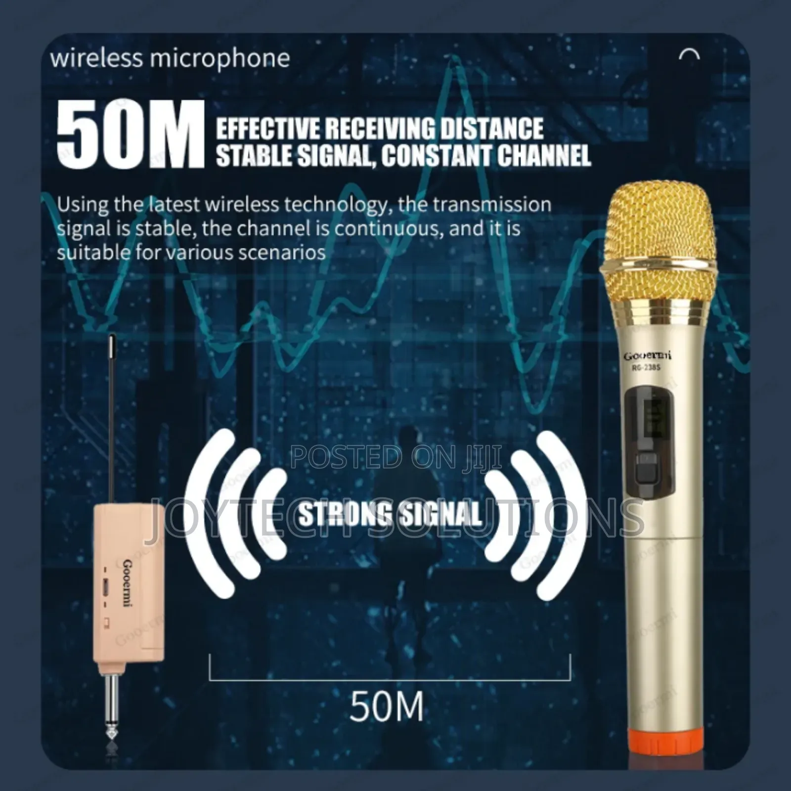Portable Singing Wireless Handheld Microphone Dual for Stage Use