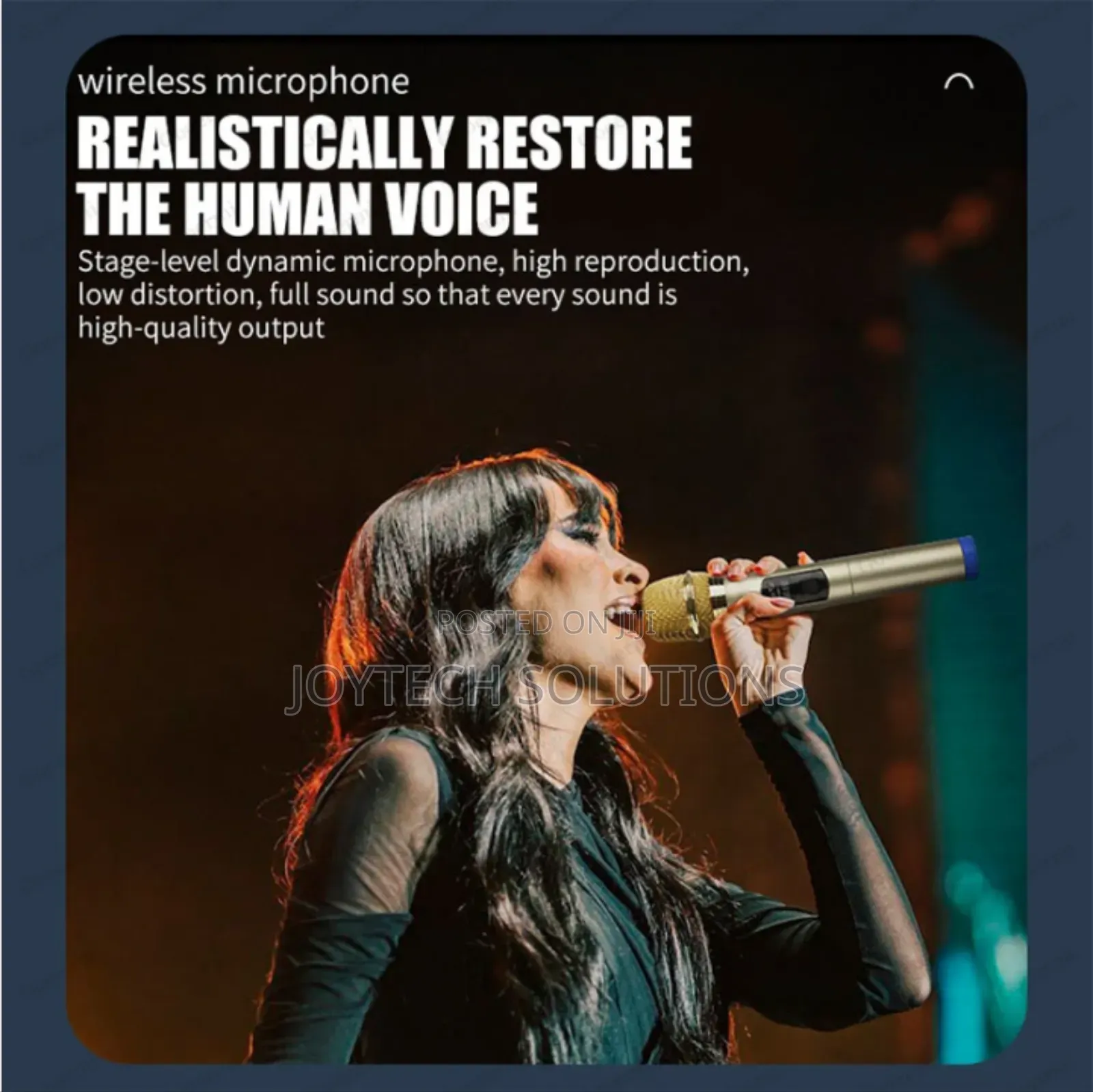 Portable Singing Wireless Handheld Microphone Dual for Stage Use