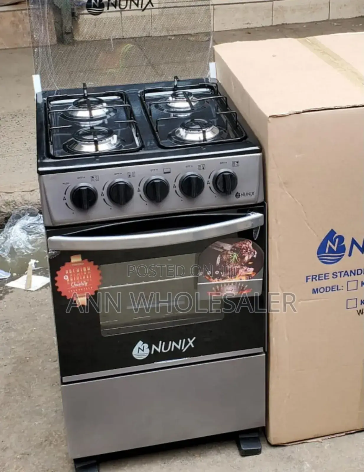 Nunix Full Gas Cooker With Gas Oven