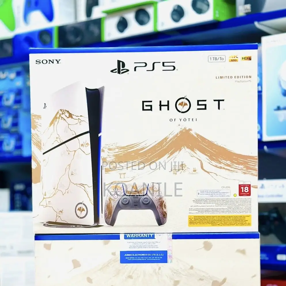 Ps5 Console Ghost of Yotei Gold Limited Edition Bundle (With Game)