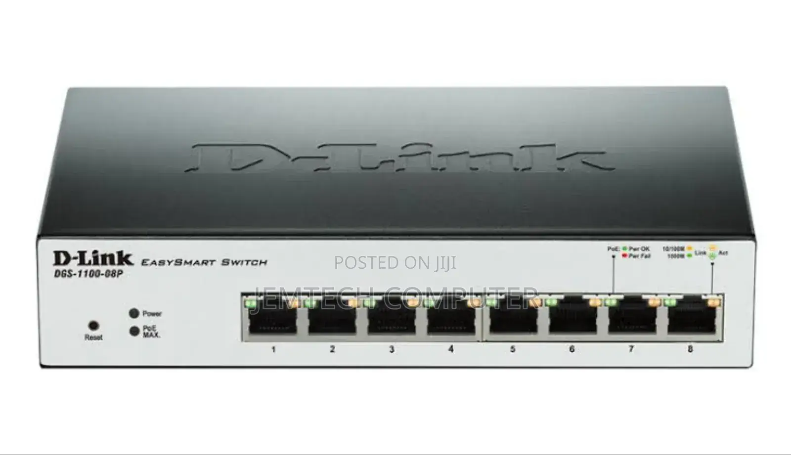 D-Link 8-Port Gigabit Poe Smart Managed Switch - DGS-1100-08p