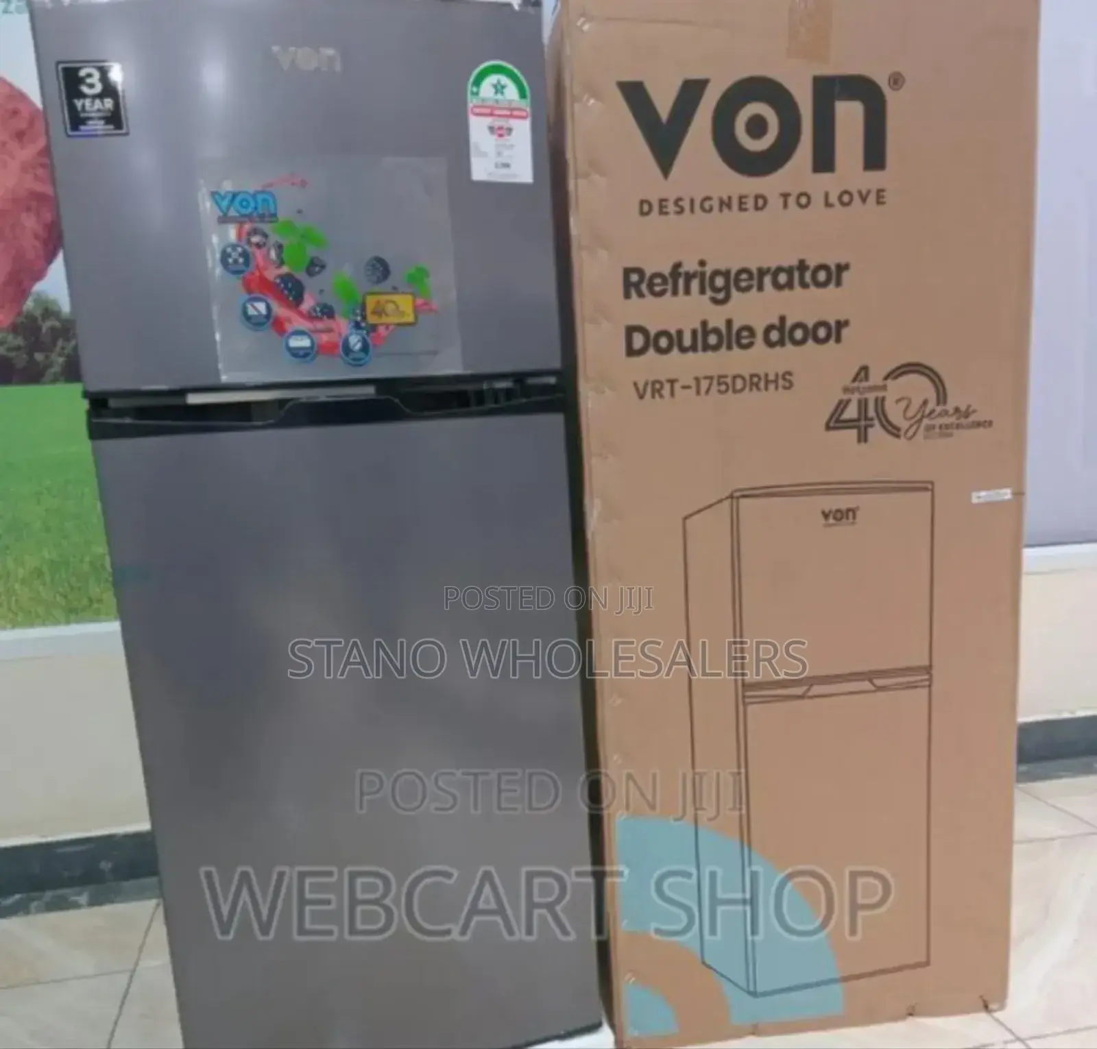 1 Star Rating- Von 175litres Fridge