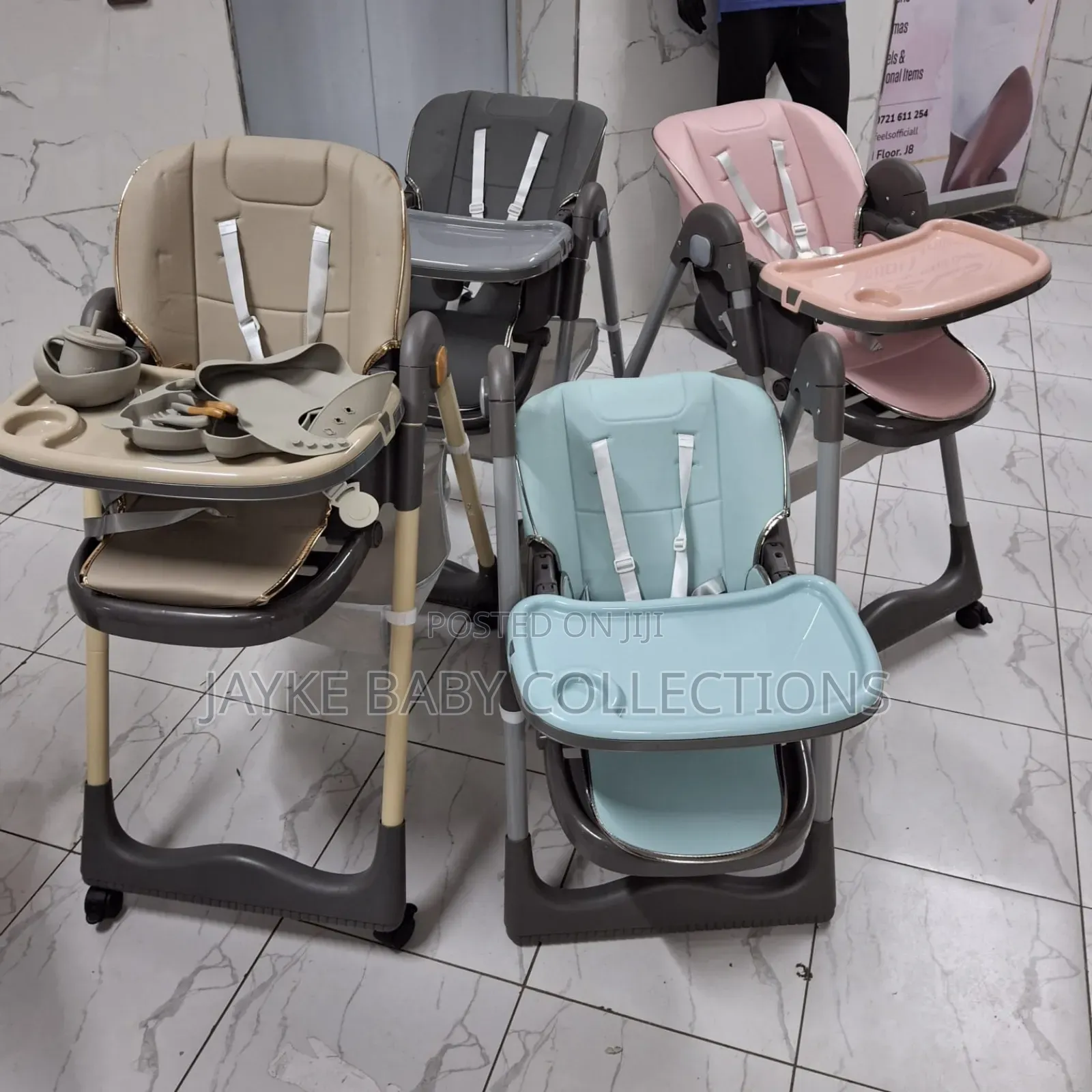 Adjustable Foldable Baby High Chair