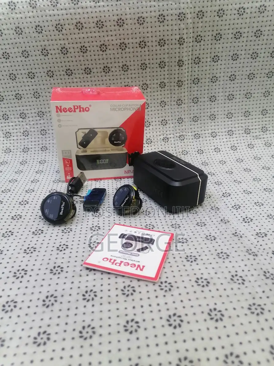 New Neepho Np-58 Dual Wireless Magnetic Microphone